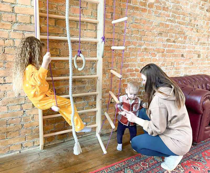 How to Incorporate a Swedish Ladder Wall into a Family Workout Session