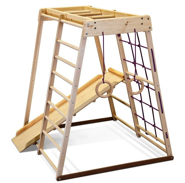 Montessori-Kletterer, Holz-Kindergymnastik, Holzspielplatz für Kinder, Indoor-Spielplatz für Kleinkinder, Klettergerüst