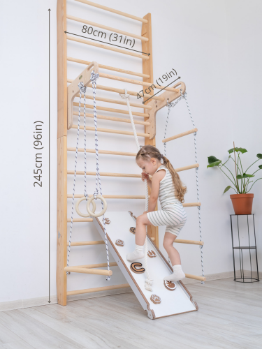 Wall Bars from natural wood X245
